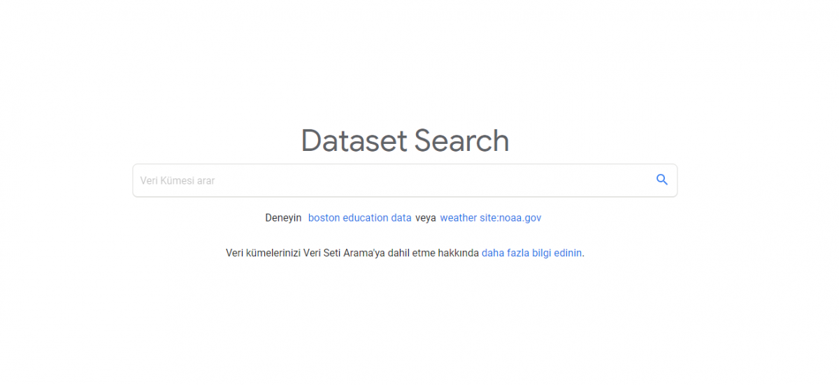 Dataset Search