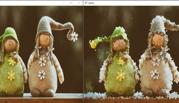 python opencv elastik resim elde etme