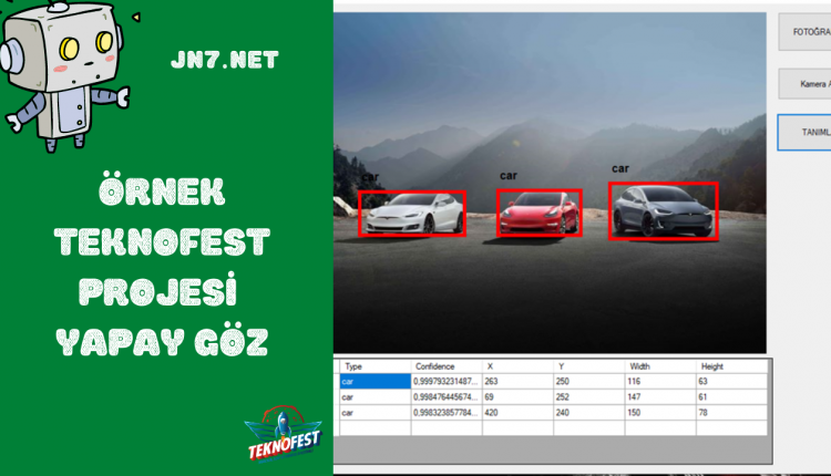 Örnek teknofest projesi yapay göz