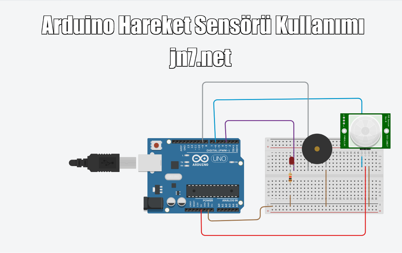 arduino hareket sensörü kullanımı